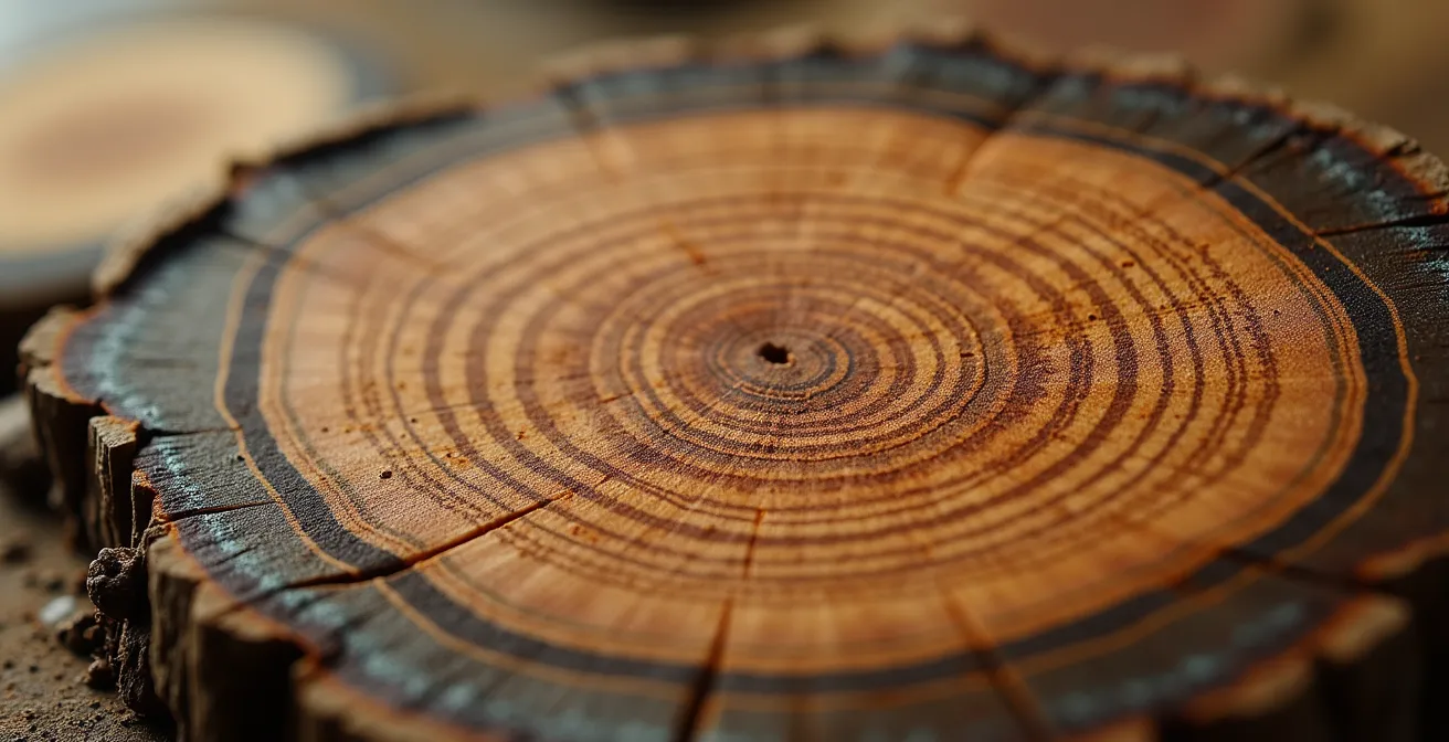 Détail du processus de traitement du bois en autoclave montrant la pénétration des agents de préservation